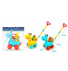 Каталка 0396 (48/2) 2 кольори, пискавка, рухливі елементи, в пакеті