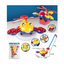 Каталка 381 (60/2) 2 кольори, "Лобстер", на паличці, з дзвіночком, у пакеті