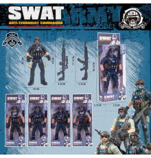 Солдат 8910 F5 (48/2) 4 види, в коробці, знімні аксесуари, автомат, ВИДАЄТЬСЯ ТІЛЬКИ МІКС ВИДІВ