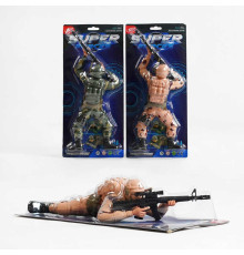 Солдат HD 915-02 A (72/2) 2 види, на батарейках, звук, підсвічування, рухається, на листі