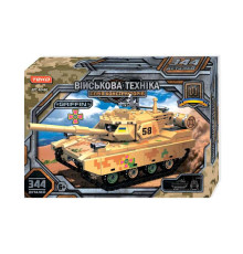 Конструктор "Військова техніка" 40480 (24) "Teko", 344 деталі, танк "Griffin", в коробці