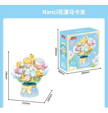 Конструктор HK 122 (36) “Цукровий букет”, фігурка дівчинки, в коробці