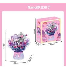 Конструктор HK 123 (36) “Цукровий букет”, фігурка дівчинки, в коробці