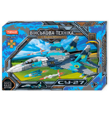 Конструктор “Військова техніка” 96094 (8) "Teko", 2259 деталей, винищувач СУ-27, в коробці