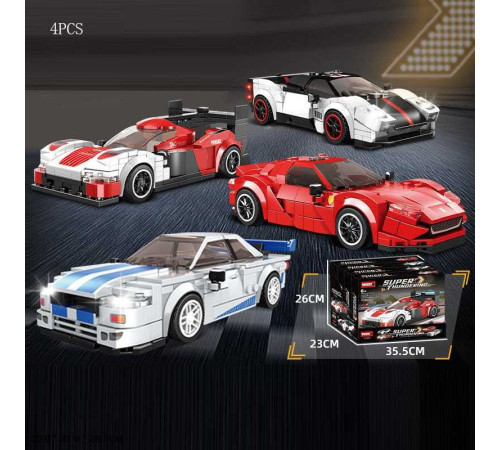 Конструктор С 0329 (12) ЦІНА ЗА 4 ШТУКИ В БЛОЦІ, в коробці