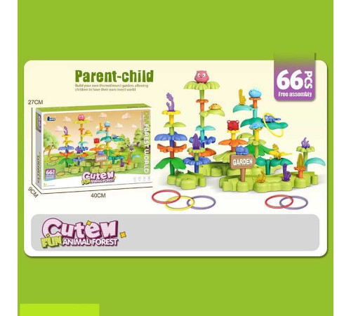 Конструктор 389-2 (24) 66 деталей, в коробці