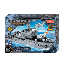 Конструктор "Військова техніка" 83539 (24) "Teko", 300 деталей, патрульний катер "Суми", в коробці