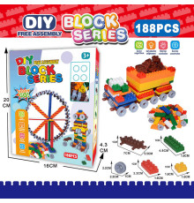 Конструктор 336-9 (120/2) 188 деталей, колеса, в коробці