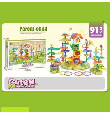 Конструктор 389-3 (18) 91 деталь, в коробці