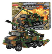 Конструктор 34360 (18) "Teko", 734 деталі, САУ “CAESAR”, в коробці