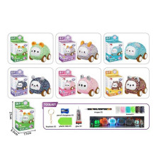 Брелок зі стразів DD 125 (180/2) "Машинка", підсвічування, камінці, клей, 6 видів, в коробці, ВИДАЄТЬСЯ ТІЛЬКИ МІКС ВИДІВ