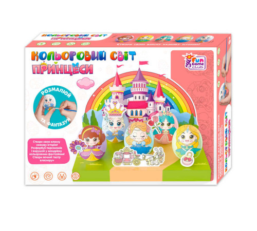 гр Кольоровий світ 42464 (24/2) "4FUN Game Club", "Принцеси", 5 яєць, фарби, декор, в коробці гр Кольоровий світ 42464 (24/2) "4FUN Game Club", "Принцеси", 5 яєць, фарби, декор, в коробці