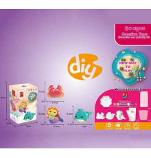 Розмальовка гіпсова 5158 (36/2) “Морські мешканці”, форми, фарби, гіпс, палітра, в коробці