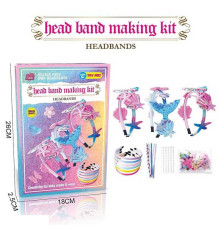 Набір для створення прикрас JX 20437-1 A (108/2) 6 обручів, кольорові стрічки, прикраси, в коробці