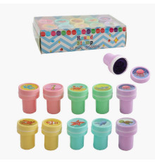 Набір печаток C 71056 (420) "Морські жителі", розмір: 2.5х3 см, 10 штук в упаковці, в коробці