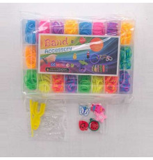 Набір резиночок для плетіння 26048 (96) станок для плетіння, крючок, гачки, підвіски, у боксі