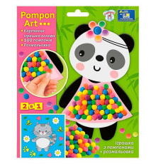 гр Набір для творчості "Pompon Art. Панда" 10100691У (75) "Ранок"