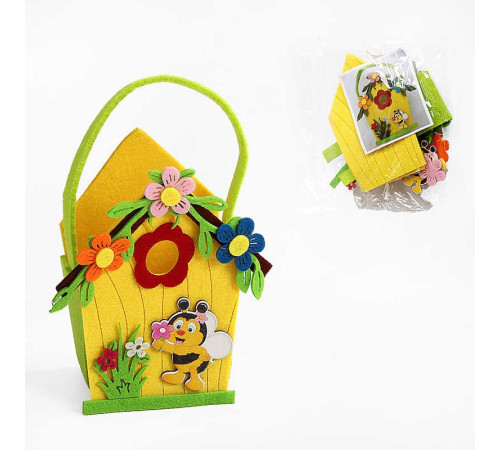 Аплікація з фетру С 22715 (300) деталі для кошика, в пакеті