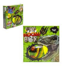 гр Креативна творчість "Dino Boom Box" DBB-01-01U УКР. (6) "Danko Toys", кінетичний пісок, формочки, наліпки, флеш-татушки, бомбочка для ванни, у коробці