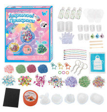 Акрилові прикраси 17947 /86608/55404 (48) "WToys", 3 види, епоксидний клей, активатор, силіконові молди, прикраси, ланцюжки, в коробці, ВИДАЄТЬСЯ ТІЛЬКИ МІКС ВИДІВ