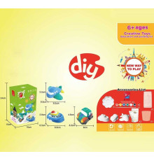 Розмальовка гіпсова 5159 (36/2) “Транспорт”, форми, фарби, гіпс, палітра, в коробці