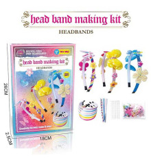 Набір для створення прикрас JX 20437-2 A (108/2) 6 обручів, кольорові стрічки, прикраси, в коробці