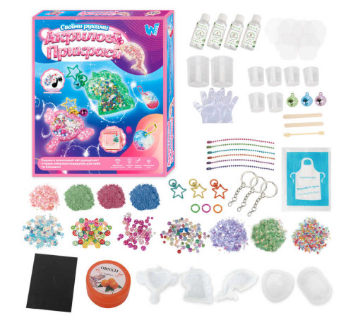 Акрилові прикраси 17947 /86608/55404 (48) "WToys", 3 види, епоксидний клей, активатор, силіконові молди, прикраси, ланцюжки, в коробці, ВИДАЄТЬСЯ ТІЛЬКИ МІКС ВИДІВ – в наличии! Купите сейчас у KAZKOVA