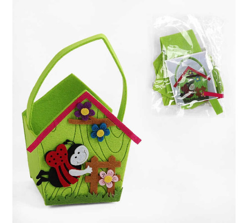 Аплікація з фетру С 22716 (300) деталі для сумочки, в пакеті