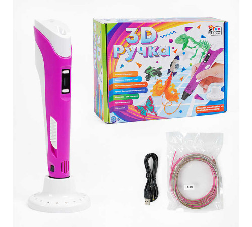 гр Ручка 3D 74328 (12/2) "4FUN Game Club", USB-кабель живлення, в коробці гр Ручка 3D 74328 (12/2) "4FUN Game Club", USB-кабель живлення, в коробці