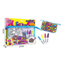 Набір для творчості JX 20112-1 (120/2) 4 маркери для тканини, сумочка, в коробці