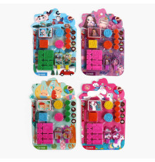 Набір печаток С 66498 (624) 4 види, гумові, ємність з фарбою, на листі, ВИДАЄТЬСЯ ТІЛЬКИ МІКС ВИДІВ