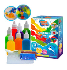гр Набір для творчості "Magic water. Creative gel" MV6031-03 (9) "Ludum", аквагель, форми, глітер, в коробці