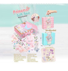 Набір аксесуарів ZD 110 (24/2) 2 види, конверт, наліпки, обруч, шпильки, в боксі