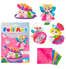 гр Магнітний набір для творчості з фольгою «Лісові феї» 2200299 (40) "Dodo", 12 аркушів фольги, 4 магніти, в коробці