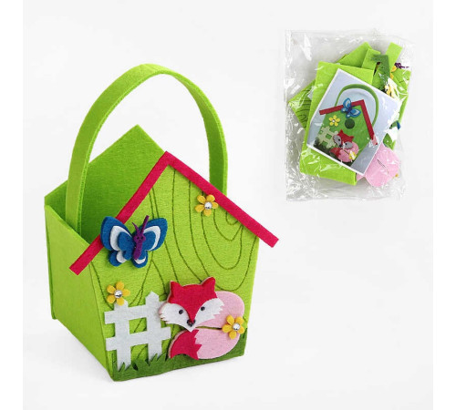 Аплікація з фетру С 22717 (300) деталі для сумочки, в пакеті