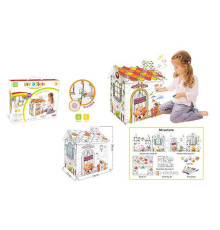 Будиночок-розмальовка Z 030 (24) світло, пісні англійською, розмір готового виробу 34х23х38, кольорові фломастери, в коробці