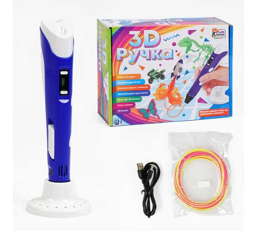 гр Ручка 3D 76820 (12/2) "4FUN Game Club", USB-кабель живлення, в коробці гр Ручка 3D 76820 (12/2) "4FUN Game Club", USB-кабель живлення, в коробці