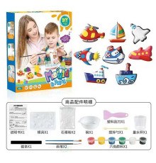 Набір для творчості 168-23 D (72) гіпс, форми для створення фігурок, магнітна стрічка, фарби, інструменти, в коробці