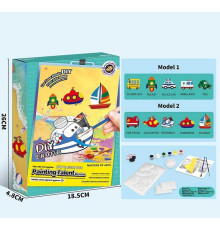 Набір для творчості ZY 106 (60) гіпсові магніти, форми, фарби, пензлі, інструменти, гіпс, в коробці