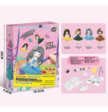Гіпсова розмальовка ZY 110 A (60) “Принцеси”, магнітні наліпки, молди, акрилові фарби, гіпс, пензлики, шпатель, в коробці