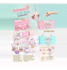 Набір аксесуарів ZD 111 (48/2) 2 види, конверт, наліпки, ручка, ланцюжки, в боксі