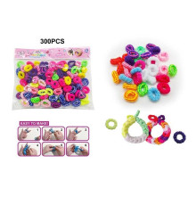 Набір резиночок для плетіння 555 B-2 (240/2) різнокольорові, м’які, еластичні, в пакеті