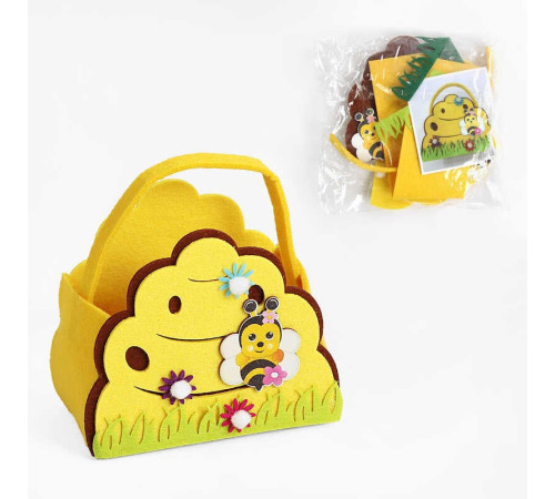 Аплікація з фетру С 22718 (300) деталі для кошика, в пакеті