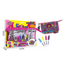 Набір для творчості JX 20112-3 (120/2) 4 маркери для тканини, сумочка, в коробці