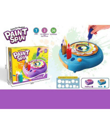 Набір для малювання ME 188 (20) електрична машинка, що обертається, 7 кольорів фарб, основи для малювання, 2 пастельних олівці, в коробці