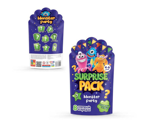 гр Набір сюрпризів "Surprise pack.Monster party" VT 8080-03 (10) "Vladi Toys" гр Набір сюрпризів "Surprise pack.Monster party" VT 8080-03 (10) "Vladi Toys"