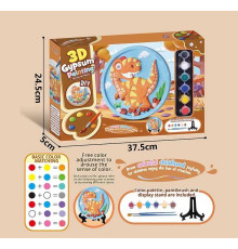 Гіпсова розмальовка ZY 124 (48) гіпсове 3D-панно діаметром 17 см, акрилові фарби, гіпс, пензлики, палітра, в коробці