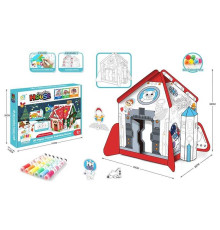 Пазли 3D "Космічна ракета" 1002 (48/2) картонні, розмальовка, 6 маркерів, в коробці