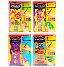 гр Барельєф мал РГБ-02-01,02,03, (12) "Danko Toys", 6 видів, у коробці