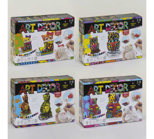 гр Набір для гіпсового лиття "ART DECOR" ARTD-01-01U.02U.03U.04U УКР. (8) "Danko Toys" ВИДАЄТЬСЯ МІКС ВИДІВ гр Набір для гіпсового лиття "ART DECOR" ARTD-01-01U.02U.03U.04U УКР. (8) "Danko Toys" ВИДАЄТЬСЯ МІКС ВИДІВ